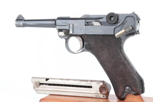 Weimar-era Simson Luger rig - left side with magazine
