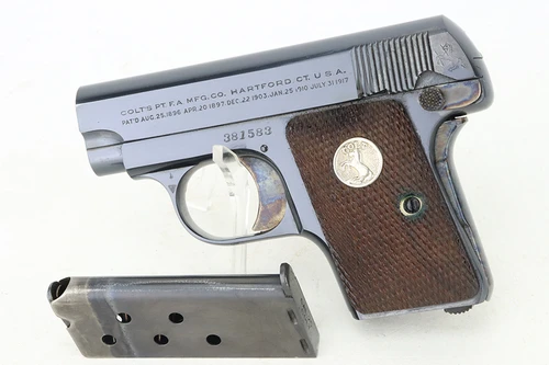 Exceptional Boxed Colt 1908 Vest Pocket Hammerless - 1929 mfg - photo 2 of 15