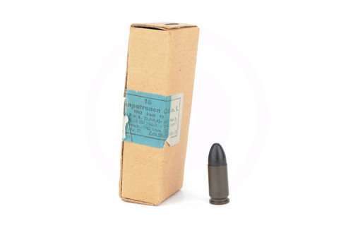 Boxes of WW2 German Blackhead 9mm Ammo
