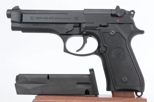 Beretta Model 96 .40 S&W pistol - left side with magazine
