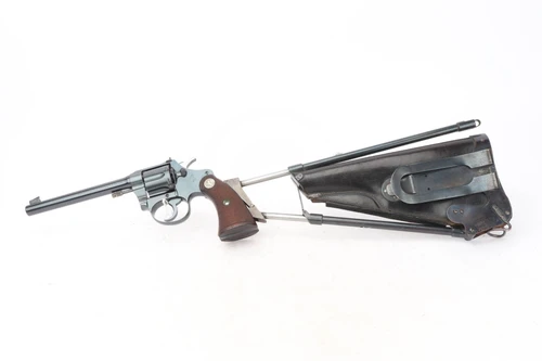 1929 Colt Police Positive Target .22 revolver with Ideal holster stock - left side with holster stock