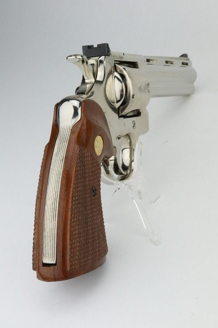 Excellent, 6" Nickel Colt Python Revolver - 2