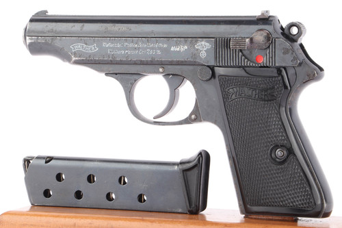 NSKK Walther PP pistol - left side with magazine