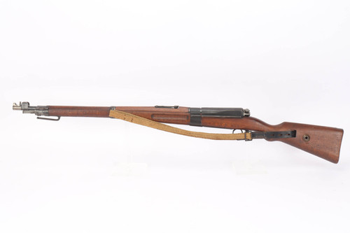 1918 Erfurt Kar98a with mud cover and ersatz sling - left side full view with sling