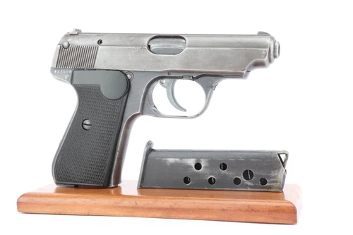 German Police Sauer 38h pistol - right side with magazine