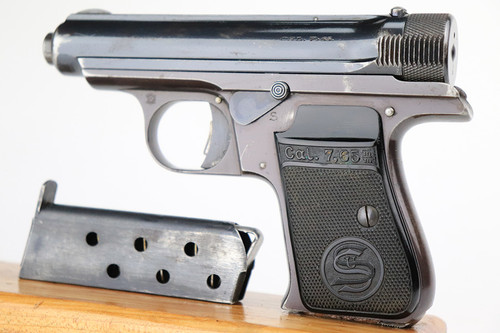 Rare Police Sauer Behorden Rig - Two Matching Magazines