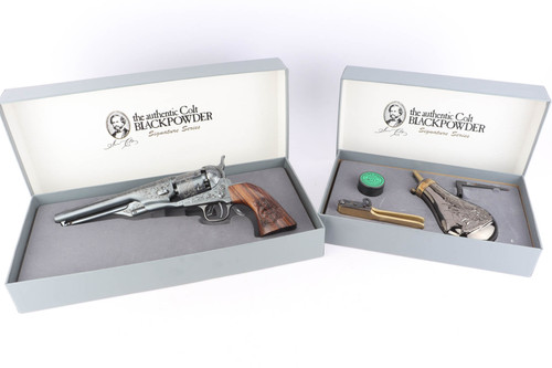 Engraved Colt Model 1861 General Custer Signature Series revolver - with boxes and accessories