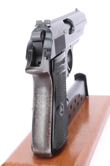 End-of-war Waffen Walther PP pistol - rear view of grip