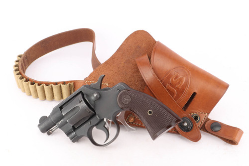 Excellent WW2 2" Colt Commando Revolver Rig - W/ Factory Letter