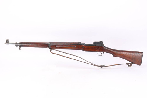 British Remington P14 .303 rifle - left side full view with sling