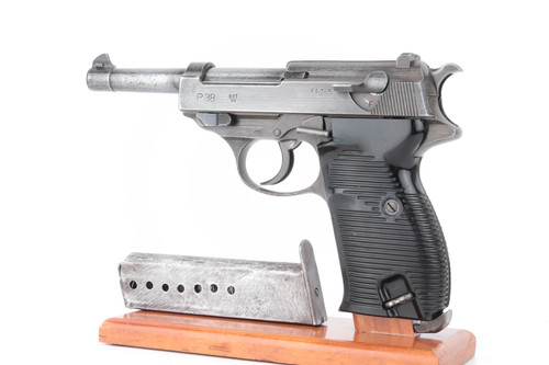 1944 BYF 44 dual-tone Mauser P.38 pistol - left side with magazine