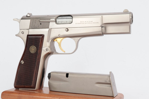 Mint, Satin Nickel FN Browning Hi Power