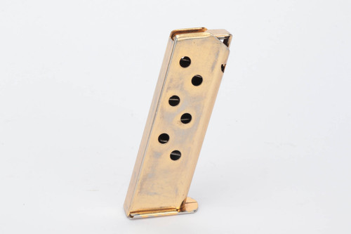 SOLD - Factory-Engraved, Gold-Washed Walther PPK Magazine - Factory Error