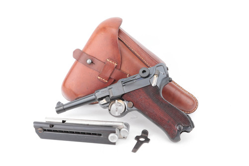 SOLD - Extremely Rare 1936 Police Mauser Luger - Complete Matching Rig