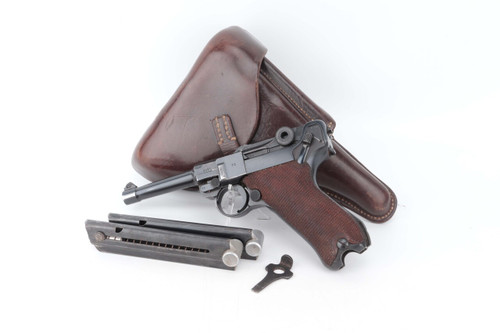 Second Variation 1937 Mauser Luger Rig - Two Matching Magazines - photo 1 of 20