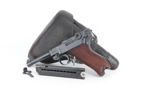 Rare 1940 Kriegsmarine Mauser Luger Rig - Matching Magazine