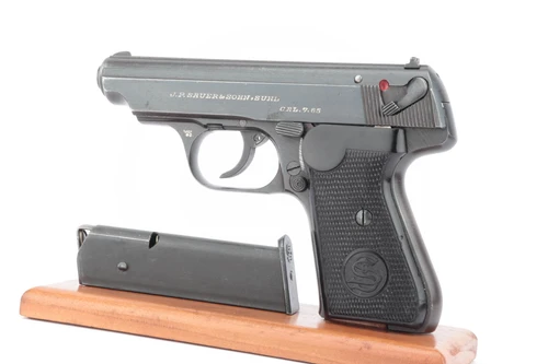 Police Eagle C Sauer 38h rig with matching magazine - left side with magazine