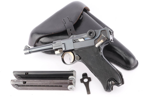 1940 Krieghoff Luger rig with matching magazine - with holster, magazines and tool