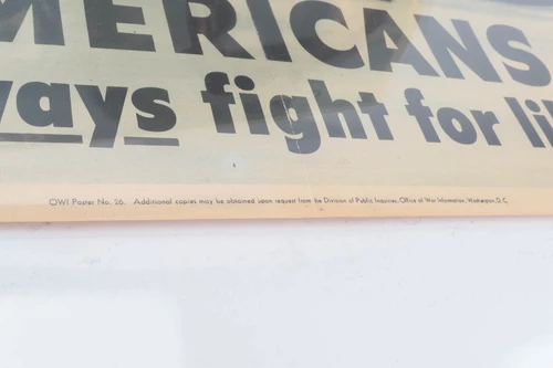 Very Nice WWII Propaganda Poster - photo 2 of 5