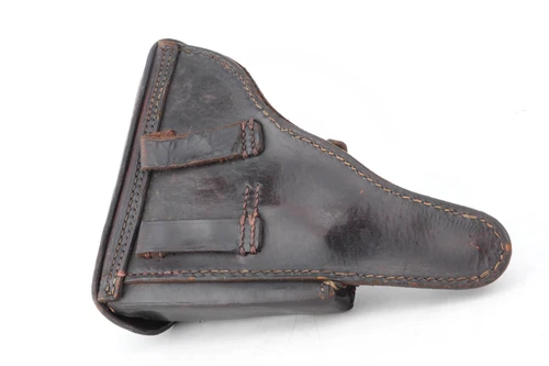 Luger holster reverse with belt loops and impressions