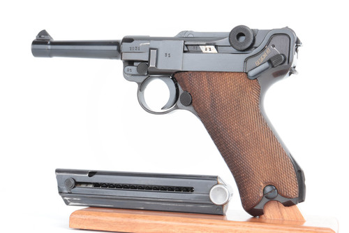 SOLD - Excellent 1940 Mauser Luger Rig - Matching Magazine