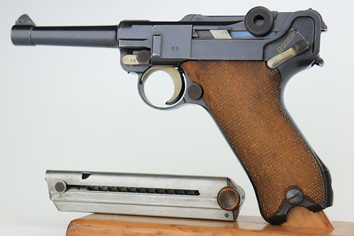 Near-Mint 1918 DWM Luger - Matching Magazine