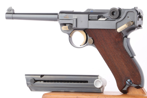 SOLD - Gorgeous, Extraordinarily Rare 1936 Mauser Banner Grip Safety Commercial 1934/06 Luger