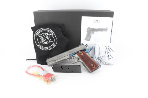Standard Manufacturing 1911A1 full Damascus pistol - with box and accessories