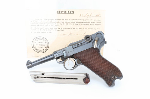 Rare, Early, 1912 Mfg DWM Luger - w/ WW2 Capture Doc - photo 1 of 15