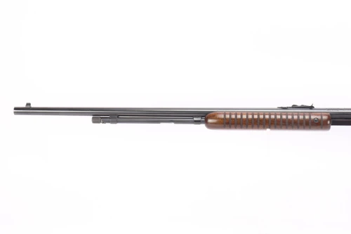 1964 Winchester Model 61 pump action rifle - right side barrel and magazine tube