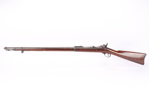 1891 Springfield Model 1884 Trapdoor rifle with ramrod bayonet - left side full view