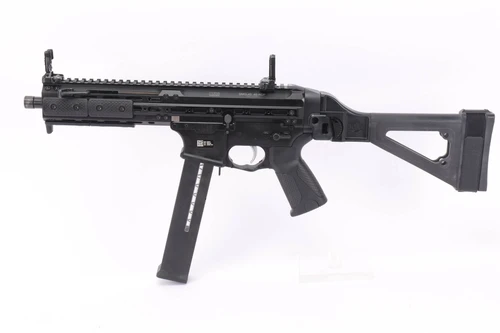ANIB LWRC SMG-45 - left side with brace folded