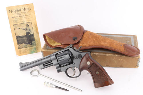 SOLD - Minty, Boxed 1954 Smith & Wesson Highway Patrolman Pre-Model 28 - w/ Factory Letter