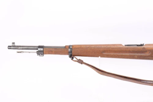 1943 Swedish Husqvarna M38 Short Rifle - barrel and forend left side with sling