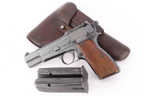 Scarce, Nazi FN Browning High Power Rig - Tangent Sight