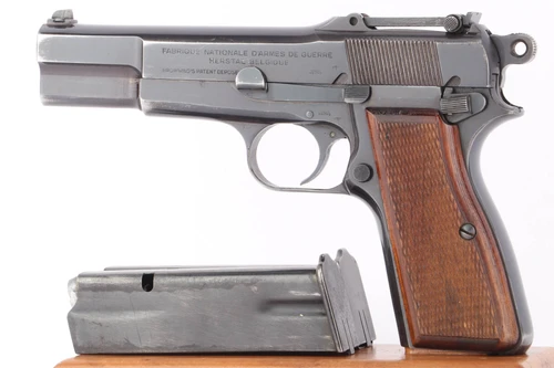 Scarce, Nazi FN Browning High Power Rig - Tangent Sight