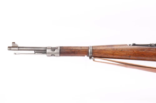 Serbian Model 1924 Mauser - barrel and forend left side with sling