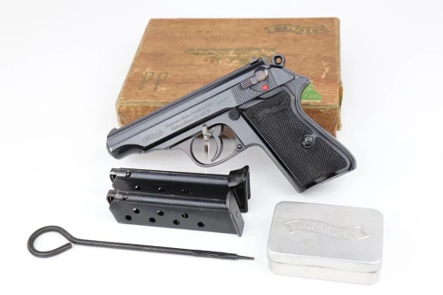 Excellent 1940 Walther PP - Matching box, Extras - photo 1 of 13