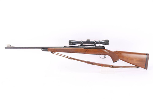 1950 Winchester Model 70 .257 Roberts - full left side with scope and sling