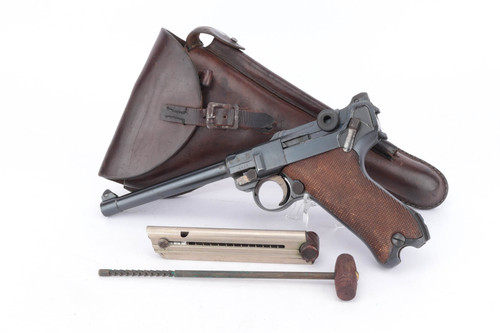 Rare, Excellent 1917 DWM Navy Luger Rig - photo 1 of 23