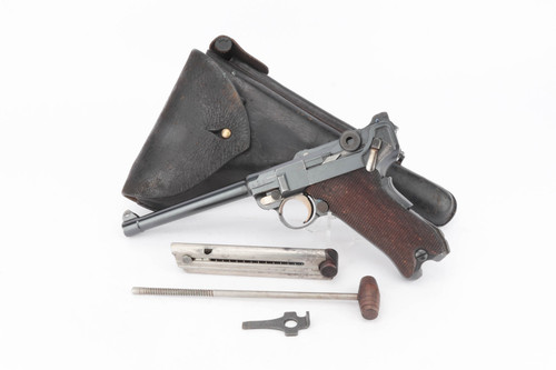 Rare DWM 1906 Navy Luger Rig - Matching Magazine