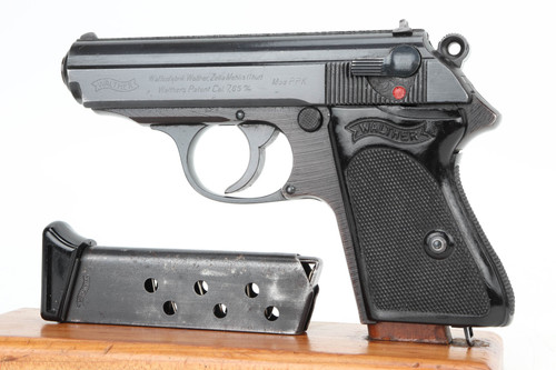 1944 End of Production Dural Walther PPK - Black Grip - left side with magazine