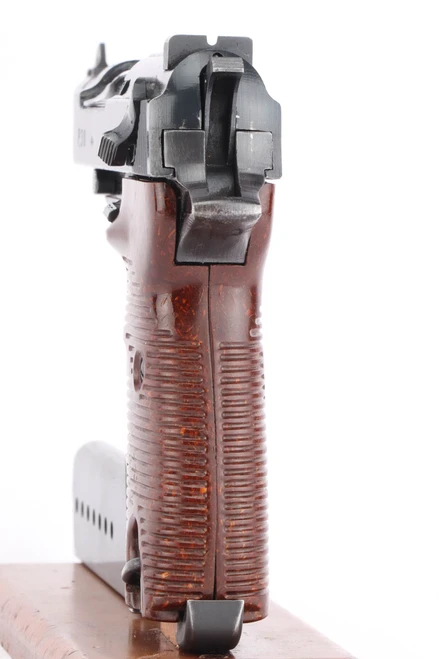 1943 Spreewerk P.38 - rear view of grip and frame