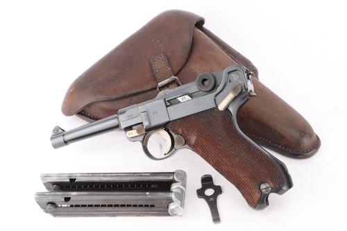 Very Rare, Gorgeous Mauser Banner Luger Rig - Dutch Capture