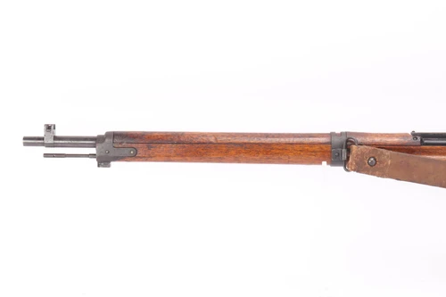 Kokura Type 99 Arisaka 24th Series 7.7x58 rifle - left side forend, front band and muzzle