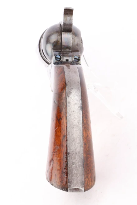 1867 Colt Model 1860 Army .44 revolver - back strap and grip, rear view