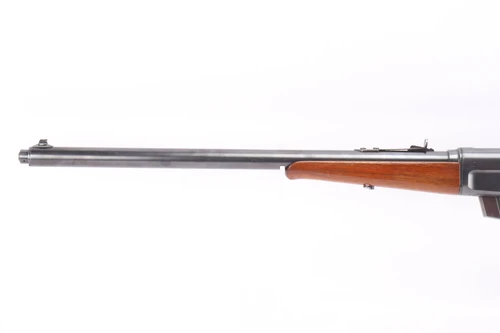 1923 Remington Model 8 .30 Rem - left side of barrel jacket and front sight