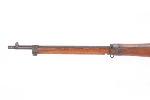 Nagoya Type 99 Arisaka 7.7x58 parts rifle, 8th Series - muzzle and front band, left side