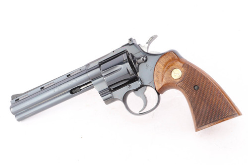 1969 Colt Python .357 Magnum revolver - left side view, 6 inch barrel