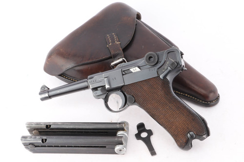 1941 BYF 41 Mauser Luger 9mm - rig with 1941 holster, Eagle 135 tool and two magazines